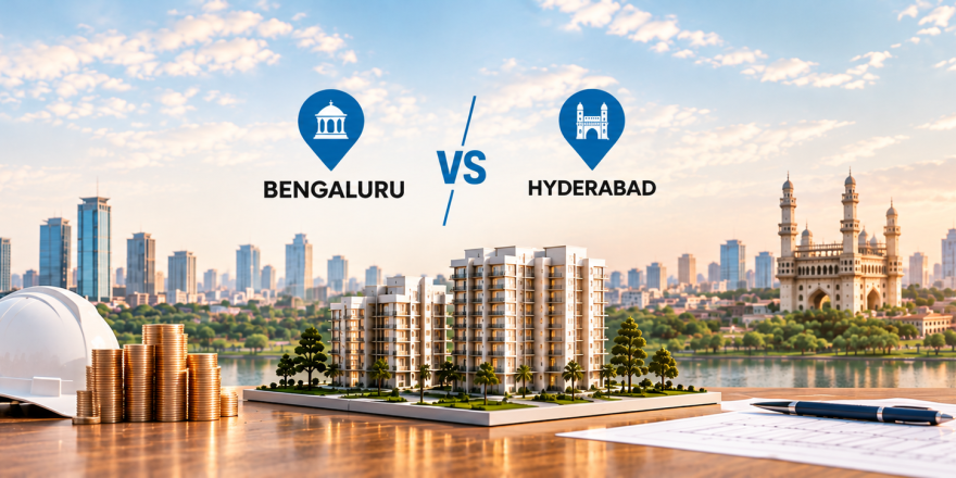 BENGALURU VS HYDERABAD WHERE SHOULD INVESTORS PUT THEIR MONEY IN 2026 (FeaturedImage)