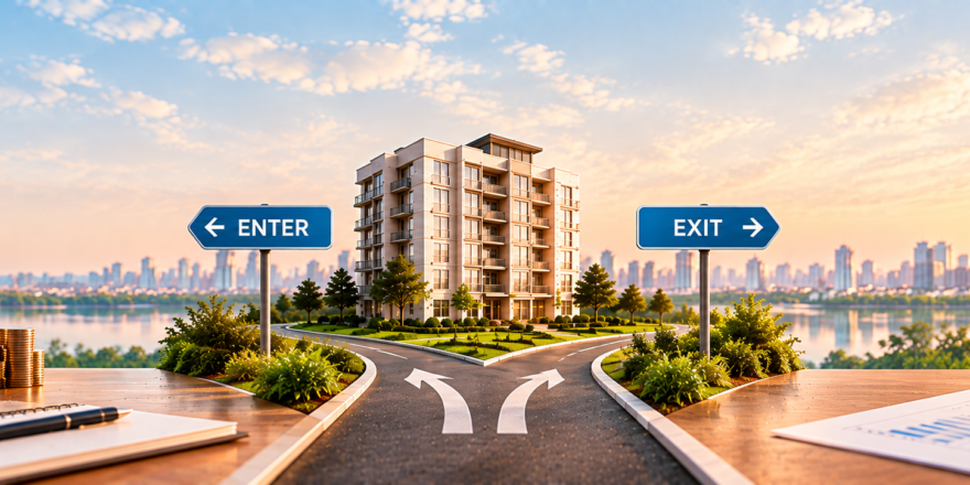 HOW REAL ESTATE INVESTMENTS WORK WHEN TO ENTER AND WHEN TO EXIT (FeaturedImage)